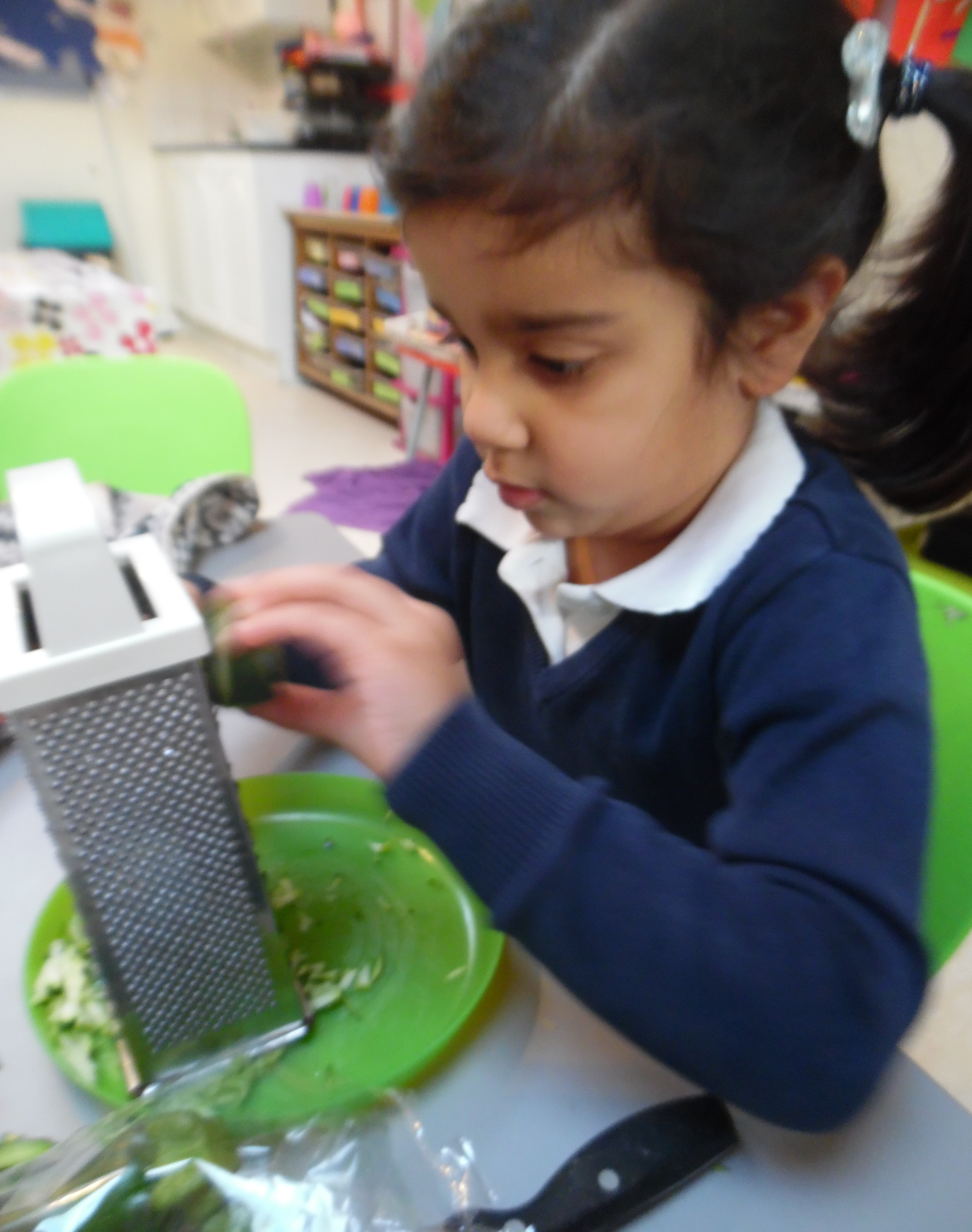 Grating the Courgette
